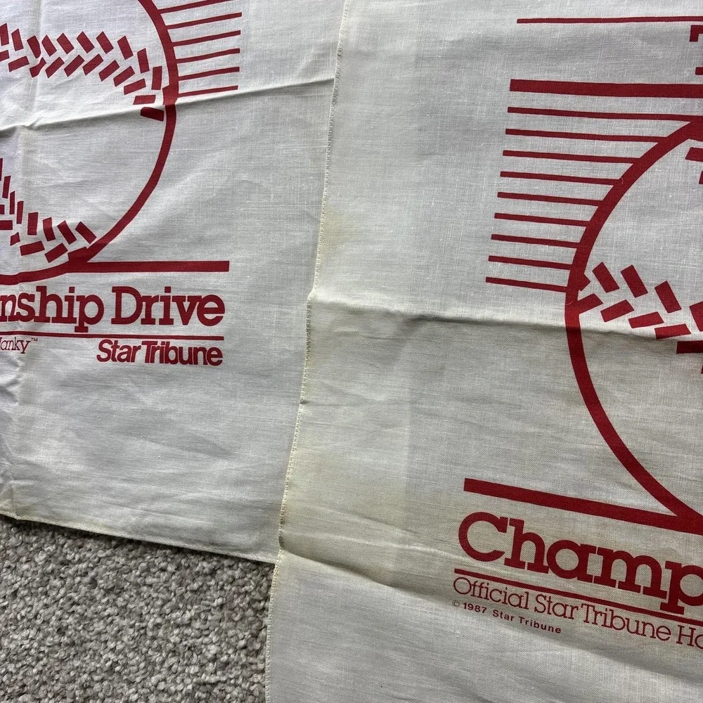 Vintage 1987 Minnesota Twins Towel Set Of 3 MLB‎ Star Tribune Homer Hanky